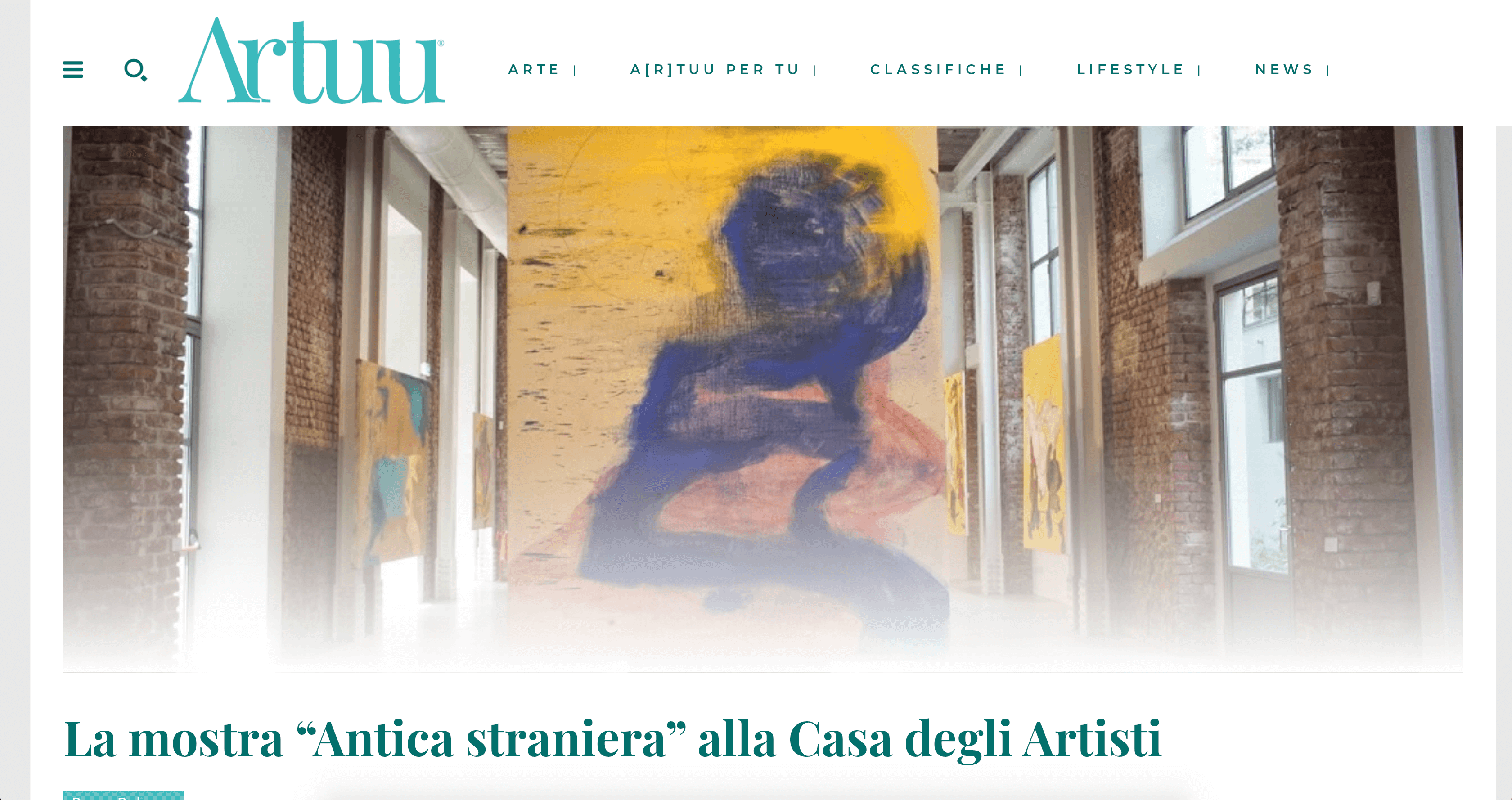 intervista a Lara Ilaria Braconi
Lara Braconi Pittura astratta: mostra personale "Muta nel vento" nella galleria Art Studio Finestreria a Milano