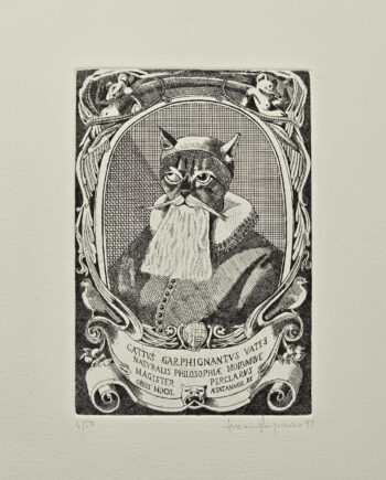 Opera d'arte che rappresenta un gatto di Luciano Ragozzino presso Art Gallery Finestreria
